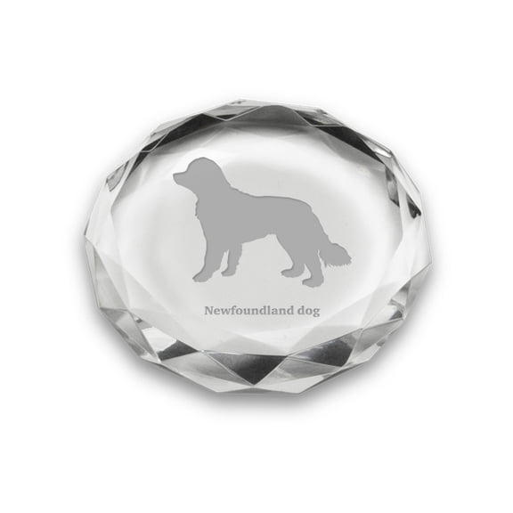 Newfoundland Dog Deep Etched Paperweight