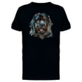 thumbnail image 1 of Newfoundland Dog Head Paint T-Shirt Men -Image by Shutterstock, Male XX-Large, 1 of 2