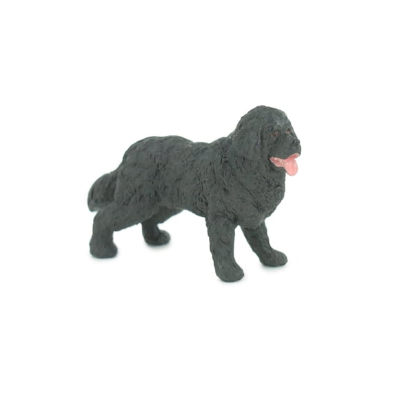 Newfoundland Dog, Rubber Canine, Hand Painted, Educational, Realistic, K9, Figure, Model, Replica, Toys, Kids, Gift, 4 Inches. CH750 BB183