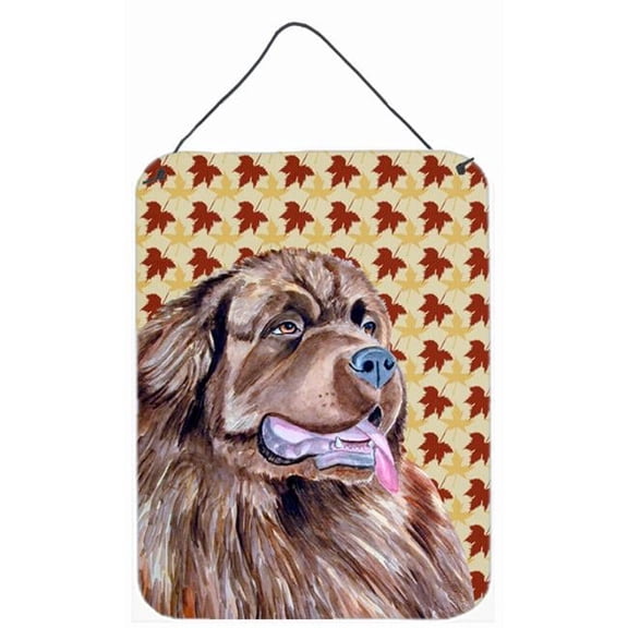Newfoundland Fall Leaves Portrait Aluminium Metal Wall Or Door Hanging Prints - 12 x 16 in.