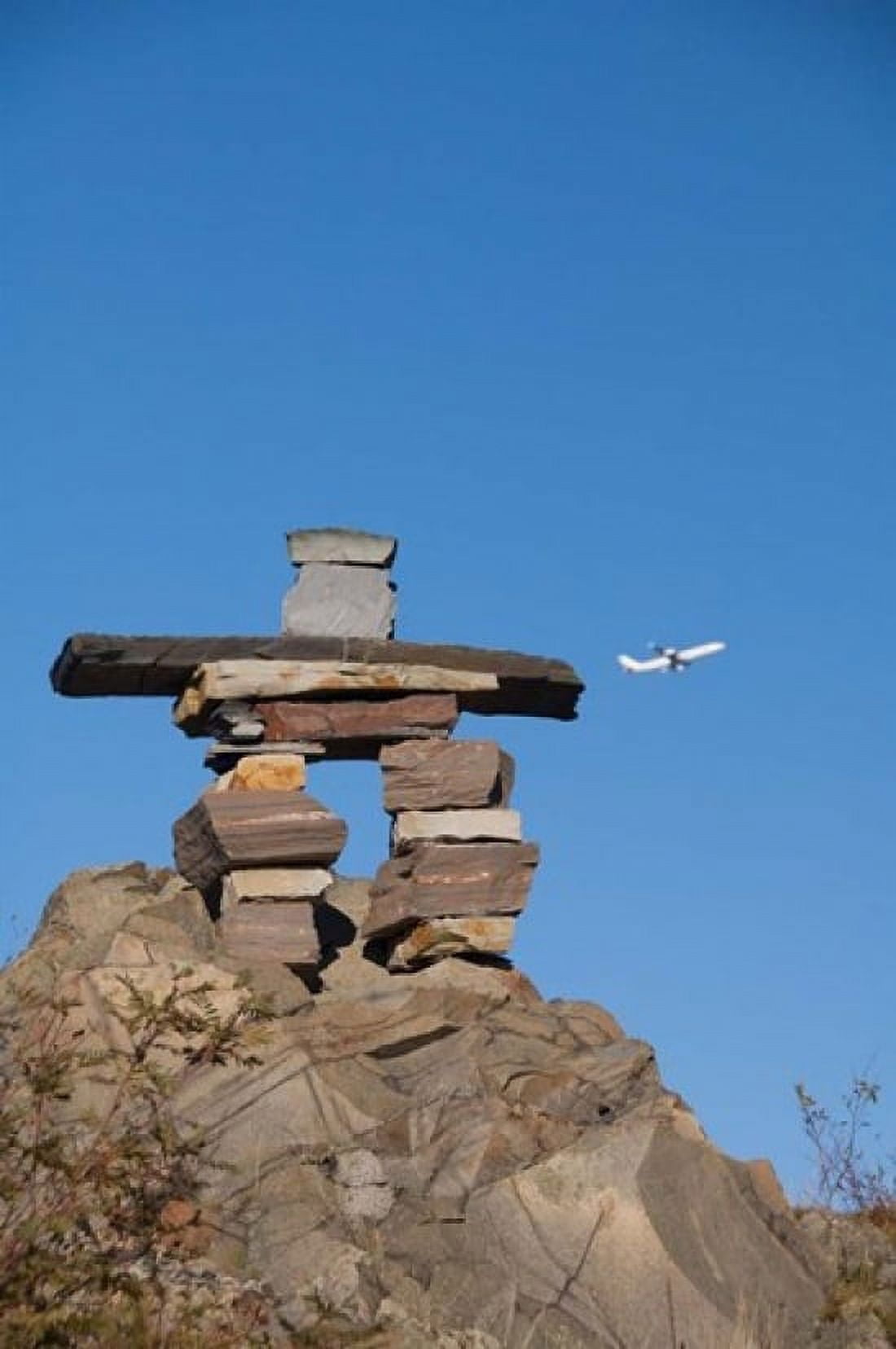 Newfoundland Inukshuk Canvas Art - Cindy Miller Hopkins DanitaDelimont (24 x 36)