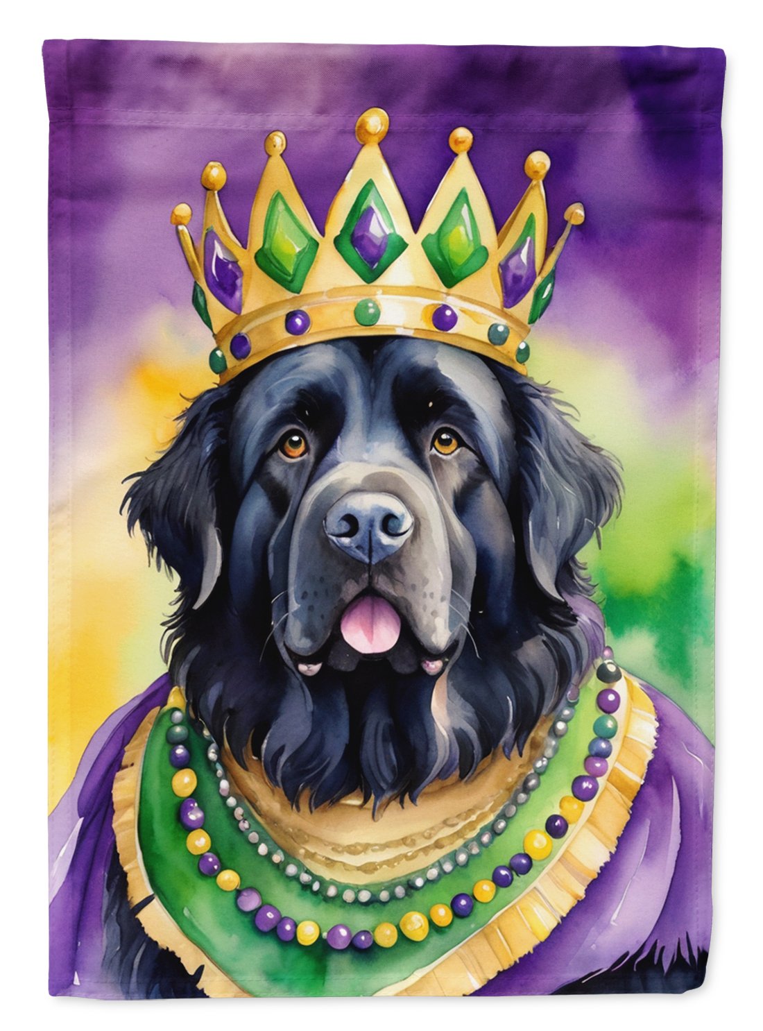 Newfoundland King of Mardi Gras Garden Flag 11.25 in x 15.5 in