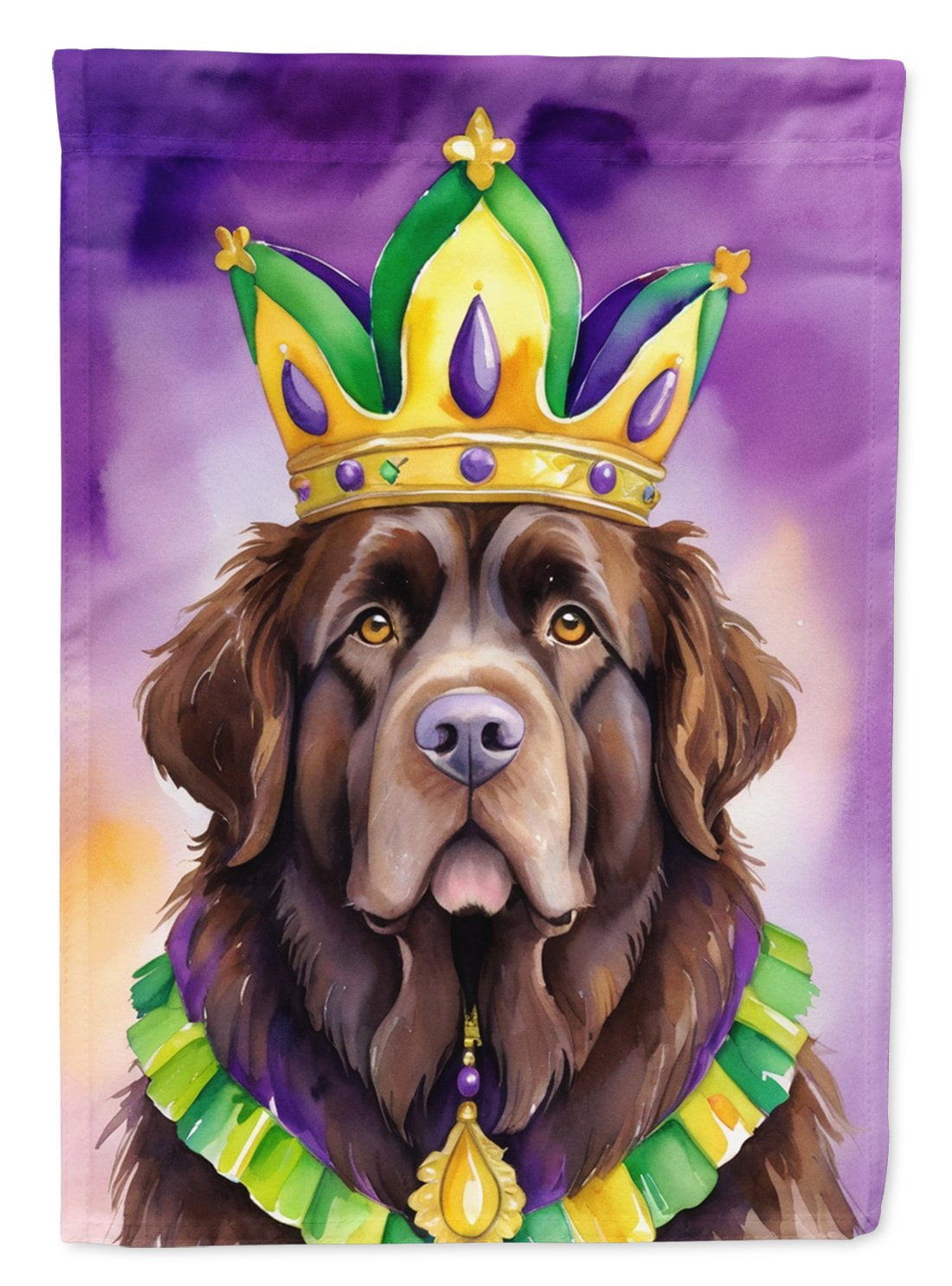 Newfoundland King of Mardi Gras Garden Flag 11.25 in x 15.5 in
