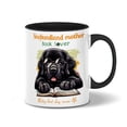 thumbnail image 1 of Newfoundland Mother Book Lover Living That Dog Mom Life Happy Mother's Day 11oz Accent Two-tone Mug Newfie Dog Lover Gifts Coffee Tea Cup - 03004, 1 of 5