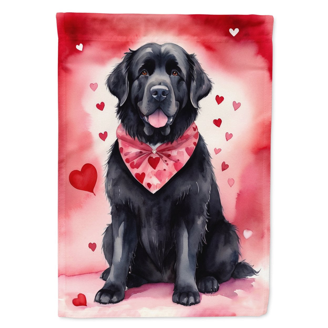 Newfoundland My Valentine Garden Flag 11.25 in x 15.5 in