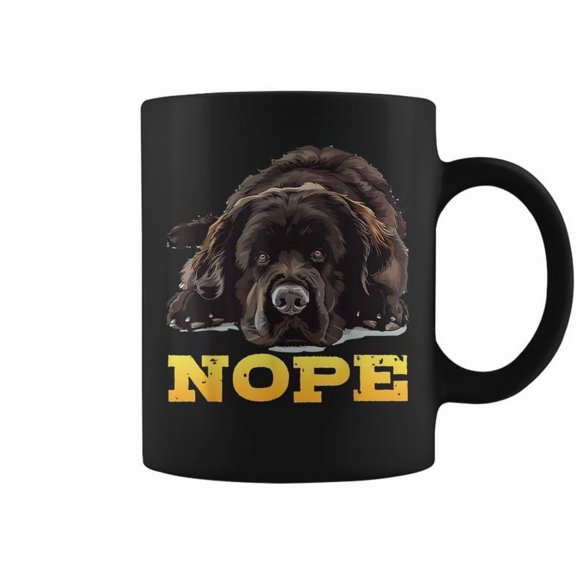 Newfoundland Nope Stubborn Newfie Dog Owners Coffee Mugs
