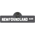 thumbnail image 1 of Newfoundland Street Sign | Indoor/Outdoor | Dog Lover Funny Home Décor for Garages, Living Rooms, Bedroom, Offices | SignMission personalized gift | 18" Wide, 1 of 5
