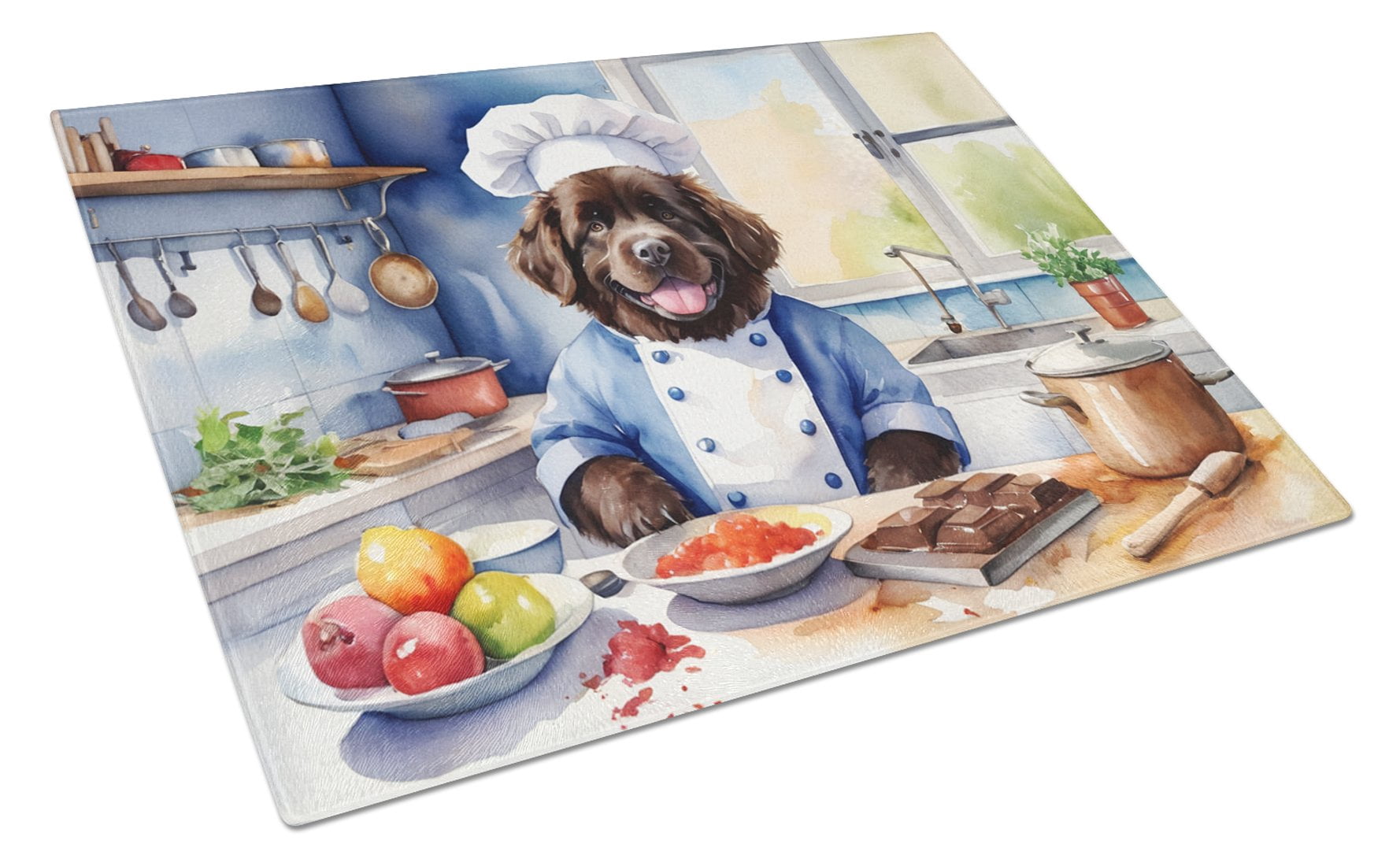 Newfoundland The Chef Glass Cutting Board 12 in x 15 in