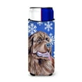 thumbnail image 1 of Newfoundland Winter Snowflakes Holiday Ultra Hugger for slim cans, 1 of 6