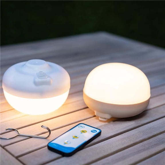 Newgarden Cordless Rechargeable Bulb 4" Cherry, 900 Lumens, 9 Watts, Weatherproof, 3 Intensities