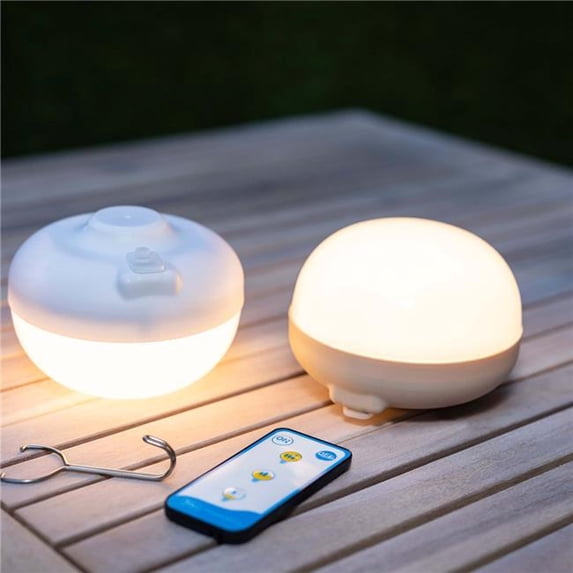 Newgarden Cordless Rechargeable Bulb 4" Cherry, 900 Lumens, 9 Watts, Weatherproof, 3 Intensities