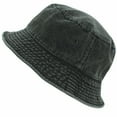 thumbnail image 1 of Newhattan Denim Bucket Hats, Solid Colors, Unisex, 100% CottonPackable Summer Travel, 1 of 7