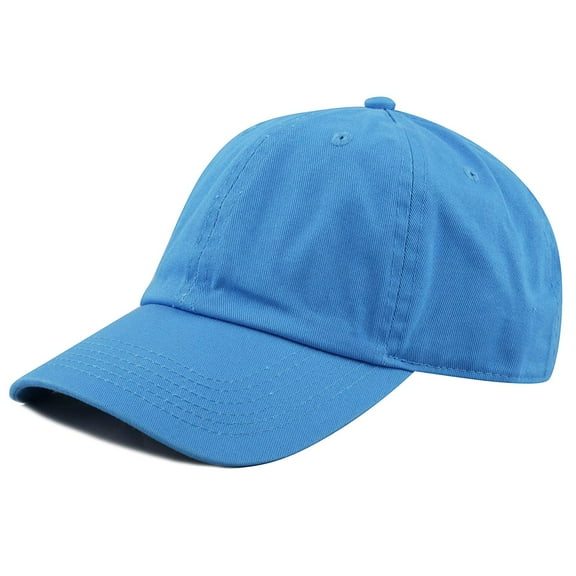 Newhattan Plain 100% Cotton Hat Men Women Adjustable Baseball Cap
