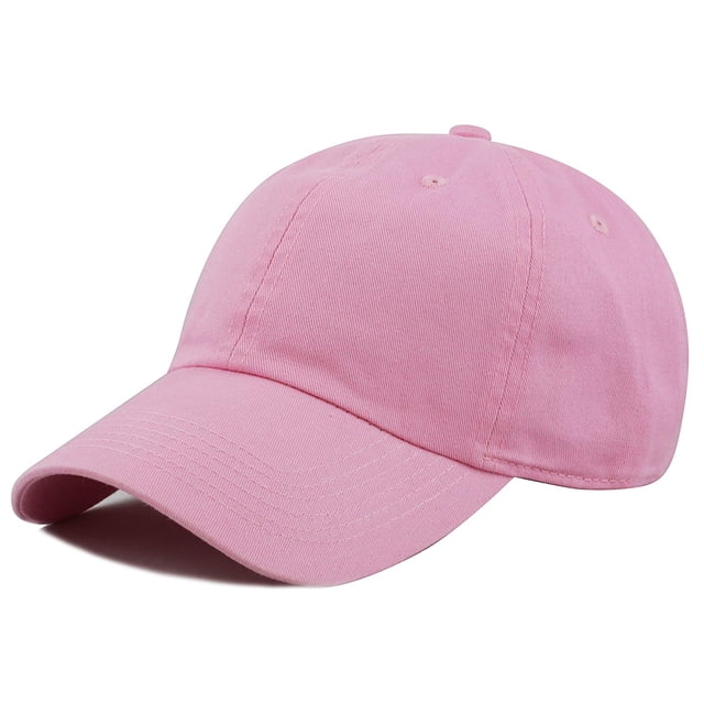 Newhattan Plain 100% Cotton Hat Men Women Adjustable Baseball Cap