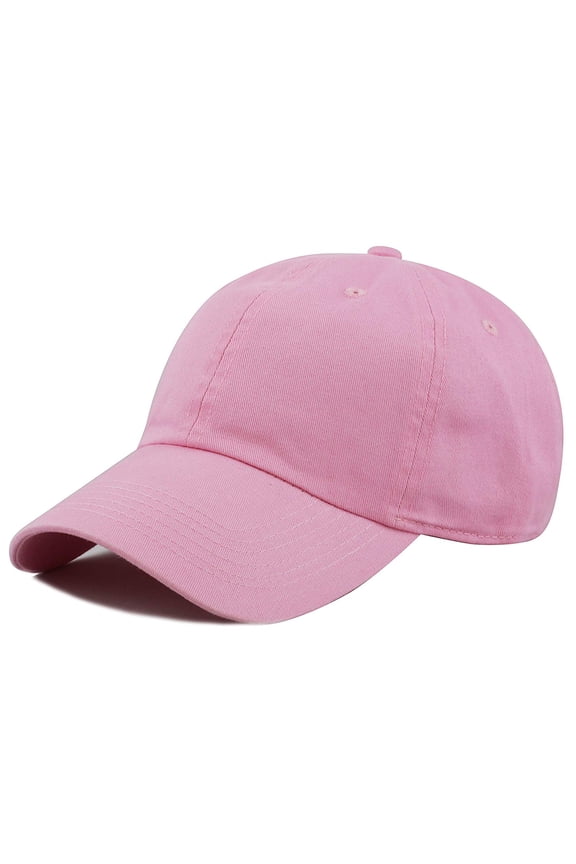 Plain 100% Cotton Hat Men Women Adjustable Baseball Cap