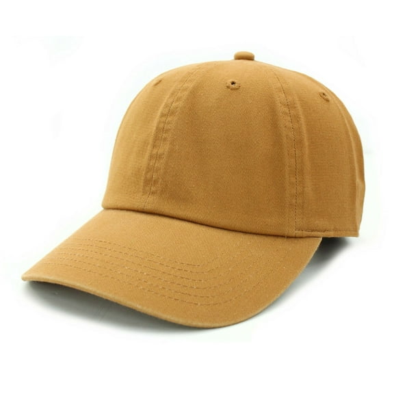 Newhattan Plain 100% Cotton Hat Men Women Adjustable Baseball Cap