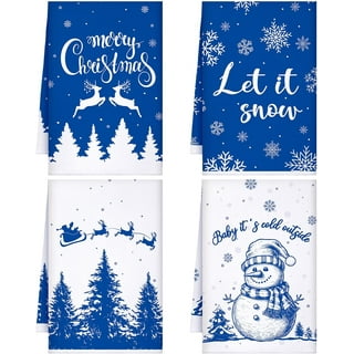 Christmas Kitchen Towel with Cute Snowman – Akasia