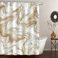 thumbnail image 1 of Newhomestyle Brown Marble Shower Curtain, Abstract Modern Shower Curtain for Bathroom Decor, Waterproof Washable Fabric Shower Curtain, 72 x 72 inches, 1 of 6