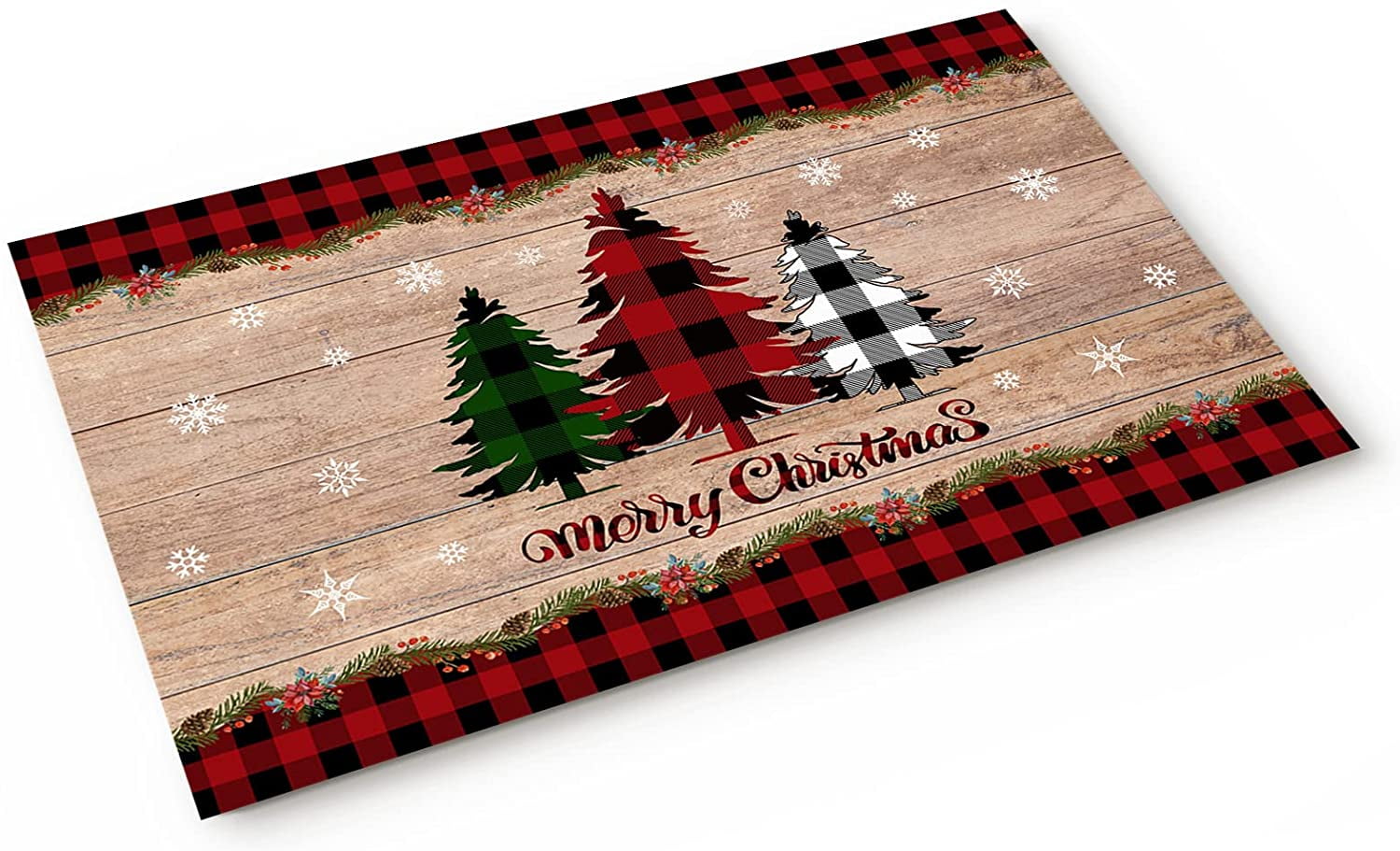 Newhomestyle Merry Christmas Doormats Rugs for Indoors,Farmhouse ...