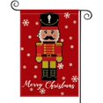 thumbnail image 1 of Newhomestyle Merry Christmas Nutcracker Garden Flag Vertical Double Sided, Winter Holiday Yard Outdoor Decoration 12x18 Inch, 1 of 6