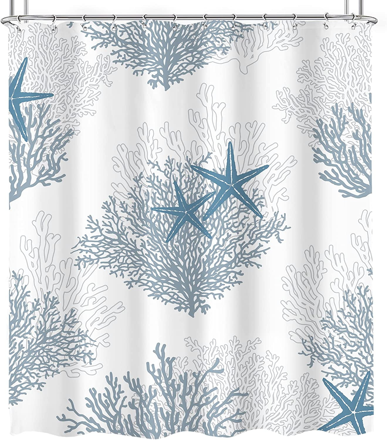 Newhomestyle Nautical Coastal Shower Curtain 72x72 Inch Lovely
