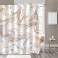 thumbnail image 1 of Newhomestyle Rose Gold Marble Shower Curtain, Abstract Modern Shower Curtain for Bathroom Decor, Waterproof Washable Fabric Shower Curtain, 72 x 72 inches, 1 of 6