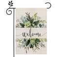 thumbnail image 1 of Newhomestyle Spring Floral Welcome Garden Flag 12×18 inch Double Sided Seasonal Outside Decor, 1 of 6