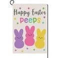 thumbnail image 1 of Newhomestyle Welcome Easter Garden Flag 12x18 inch Vertical Double Sided Happy Easter Peeps Small Burlap Flag for Holiday Yard Home Outdoor Decoration, 1 of 5