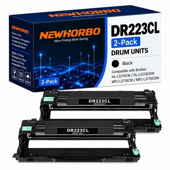 DR223CL Compatible Black Drum Units 2 Pack for Brother HL-L3210CW HL-L3270CDW MFC-L3770CDW