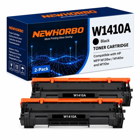 141A 1410A Compatible Toner Cartridge 2 Pack for HP LaserJet M110w M139w M140w