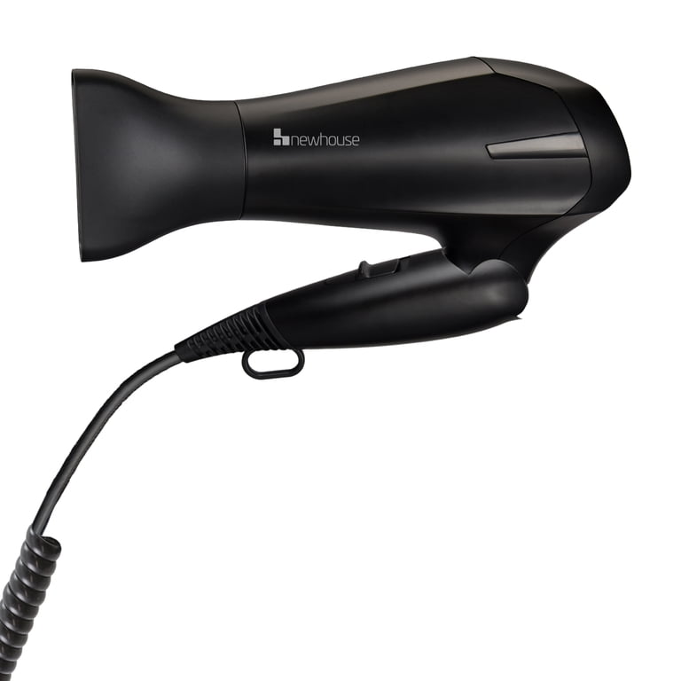 Newhouse 125V 1875-Watt Foldable Hair Dryer with Spiral Cord NHHD