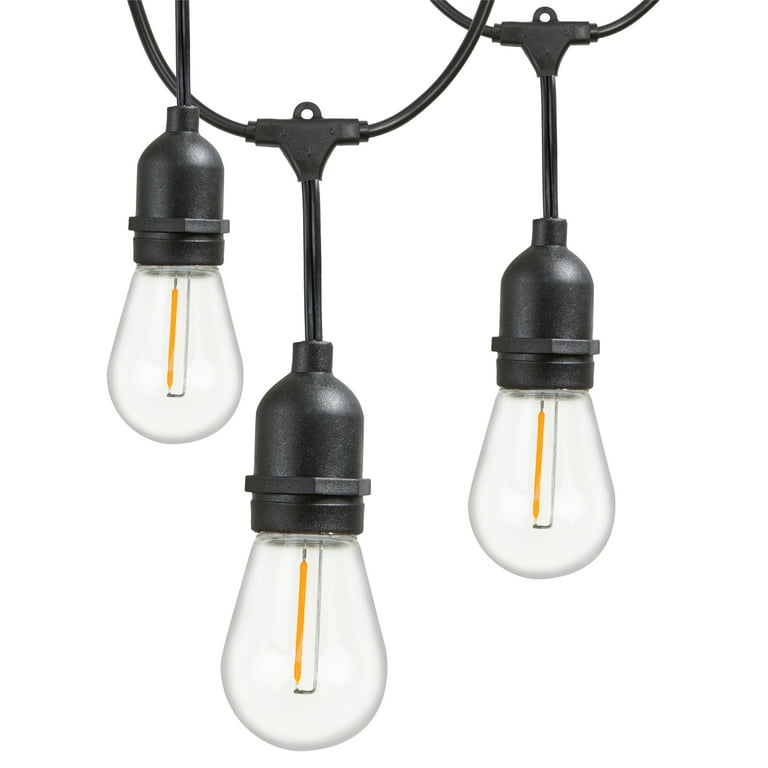 Newhouse Lighting 48ft String Lights 15 Sockets Warm White Light Bulbs Newhouse Lighting 48ft String Lights 15 Sockets Warm White Light Bulbs
