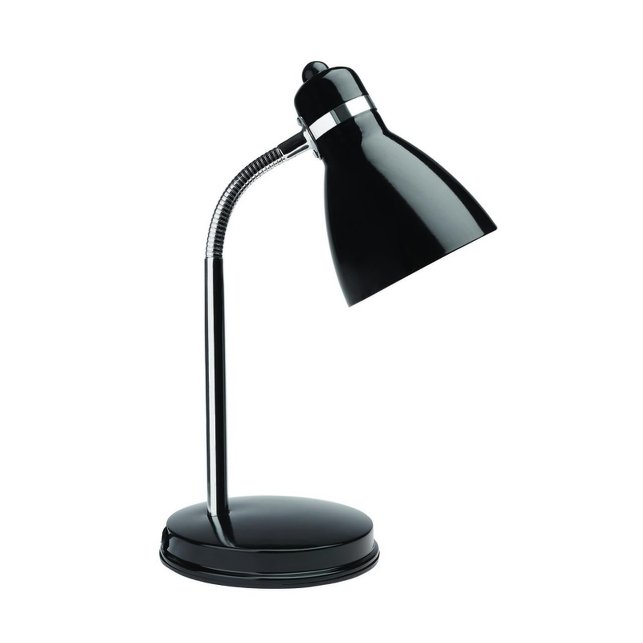 Oxford Black Adjustable Steel Desk Lamp with LED Bulb
