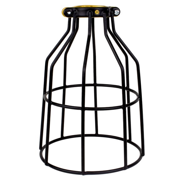 Newhouse Lighting Metal Wire Lamp Guard for Ceiling Fan Light Covers, Pendant String Light and Vintage Lamp Shades / Cover, Industrial Wire Fixture Iron Bird Cage