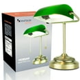 thumbnail image 1 of Newhouse Lighting Morgan Antique Green Adjustable Energy-Efficient LED Bankers Desk Lamp, 1 of 10
