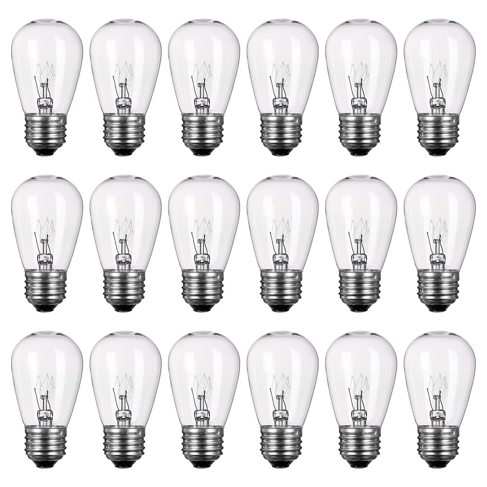 Newhouse Lighting Outdoor Weatherproof Replacement String Light Bulbs