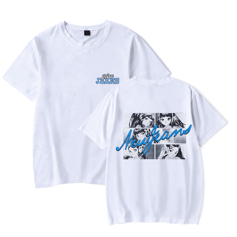 Newjeans Merch Tshirt Bunnies Camp Manga Style tshirts Fashion 