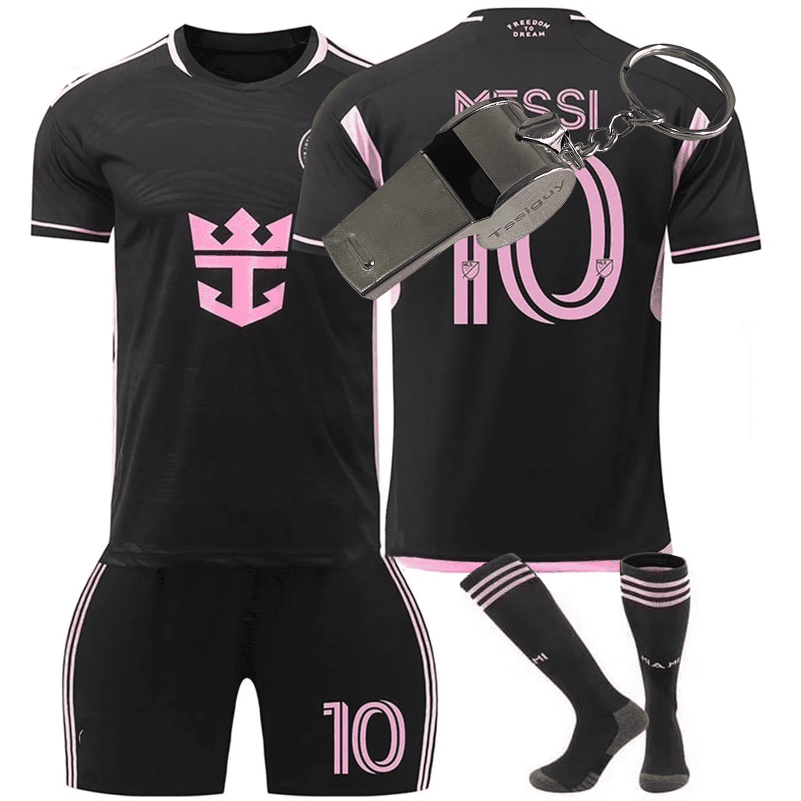 Newkai Mens/Kids 2024 Miami Messi Soccer #10 Jersey Soccer Jerseys Fans