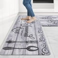thumbnail image 1 of NEWLAKE 2 Piece Kitchen Rug Set Anti Fatigue Rugs and Mats Non-Skid Cushioned Floor Comfort Mat for Kitchen, Doorway, Sink, Laundry, 17"x27"+17"x47", 1 of 8