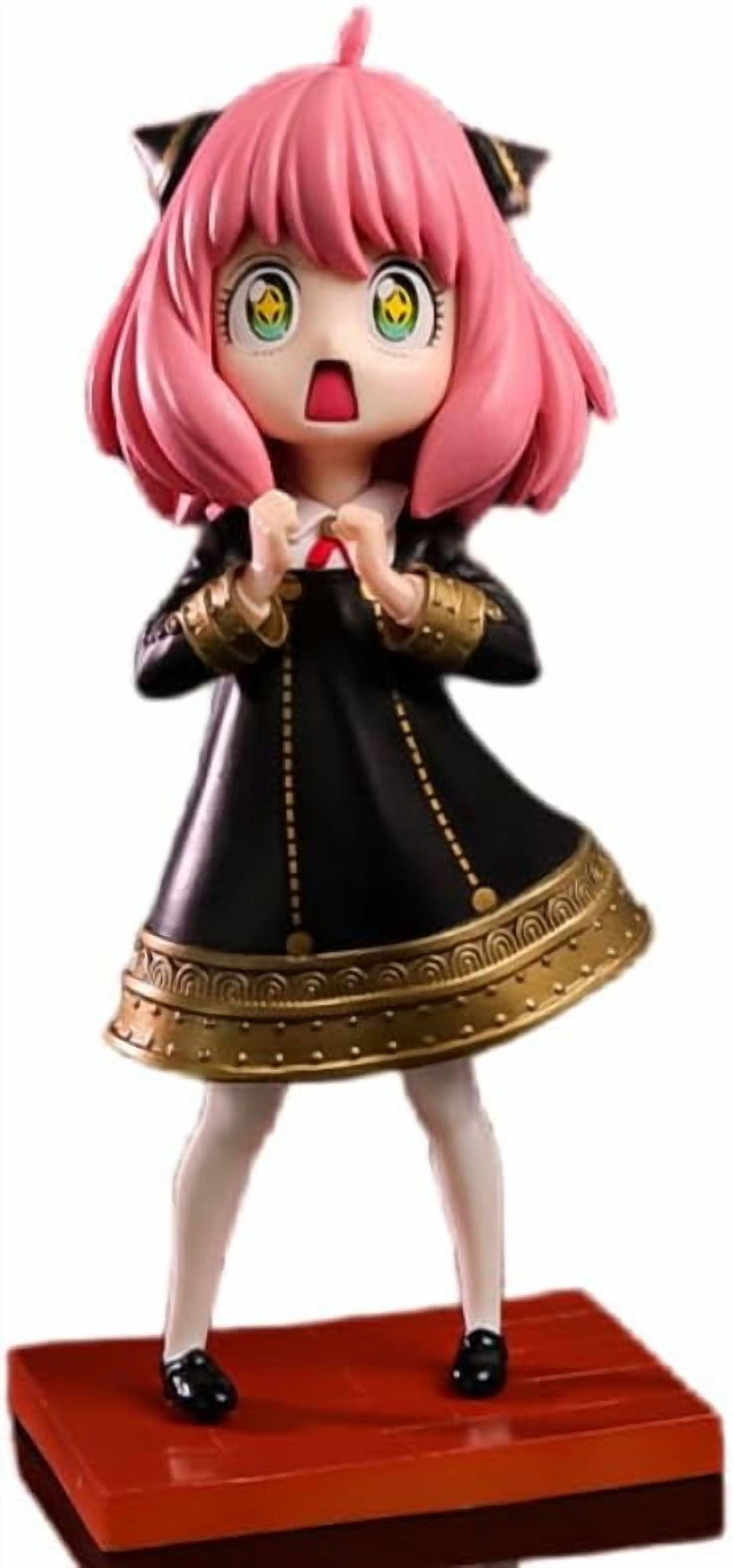 Newly Anya Figure Cute Standig Stars Eyes Anya Forger Figures 17cm/6.7inch Anime Collection Decor Statue Model Desktop Ornament Gifts