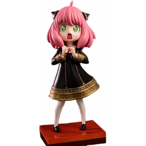 Newly Anya Figure Cute Standig Stars Eyes Anya Forger Figures 17cm/6.7inch Anime Collection Decor Statue Model Desktop Ornament Gifts