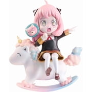 Newly Anya Figure Replacement Head Wooden Horse Anya Forger Action Figures 15cm/5.9inch Handmade PVC Anime Model Statue Collectible Craft Gift