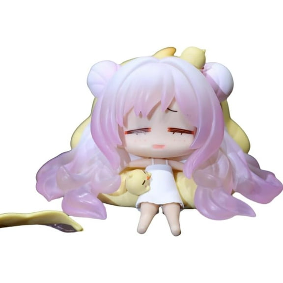Newly Azur Lane MNF Le Malin Figure Q Version Cute Sitting Malin Figurine 8cm/3.1inch PVC Anime Character Collection Decor Statue Model Desktop Decoration Ornament Gifts