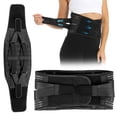 thumbnail image 1 of Newly Back Brace Support Belt Practical Sports Spring Strip Support Tie Waist Belt Suitable for Improved Blood Circulation (With Booster Pad,XL), 1 of 7