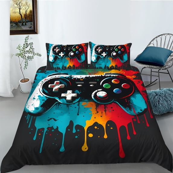 Newly Bedding Cover Suit Esports Style Printing Quilt Cover Suit Child Adult High Ranking Bed Spreeds