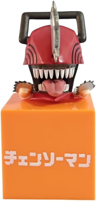 Newly Denji Pava Machima Figure Lying Q Version Denji Pava Machima Anime Figures 10cm/3.9inch PVC Character Decoration Gifts (Denji)