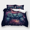 thumbnail image 1 of Newly Design Bedroom Decor Gamepad Printed Duvet Cover Pillowcase Adult Bed Gift Bedding Set,California King (98"x104"), 1 of 5