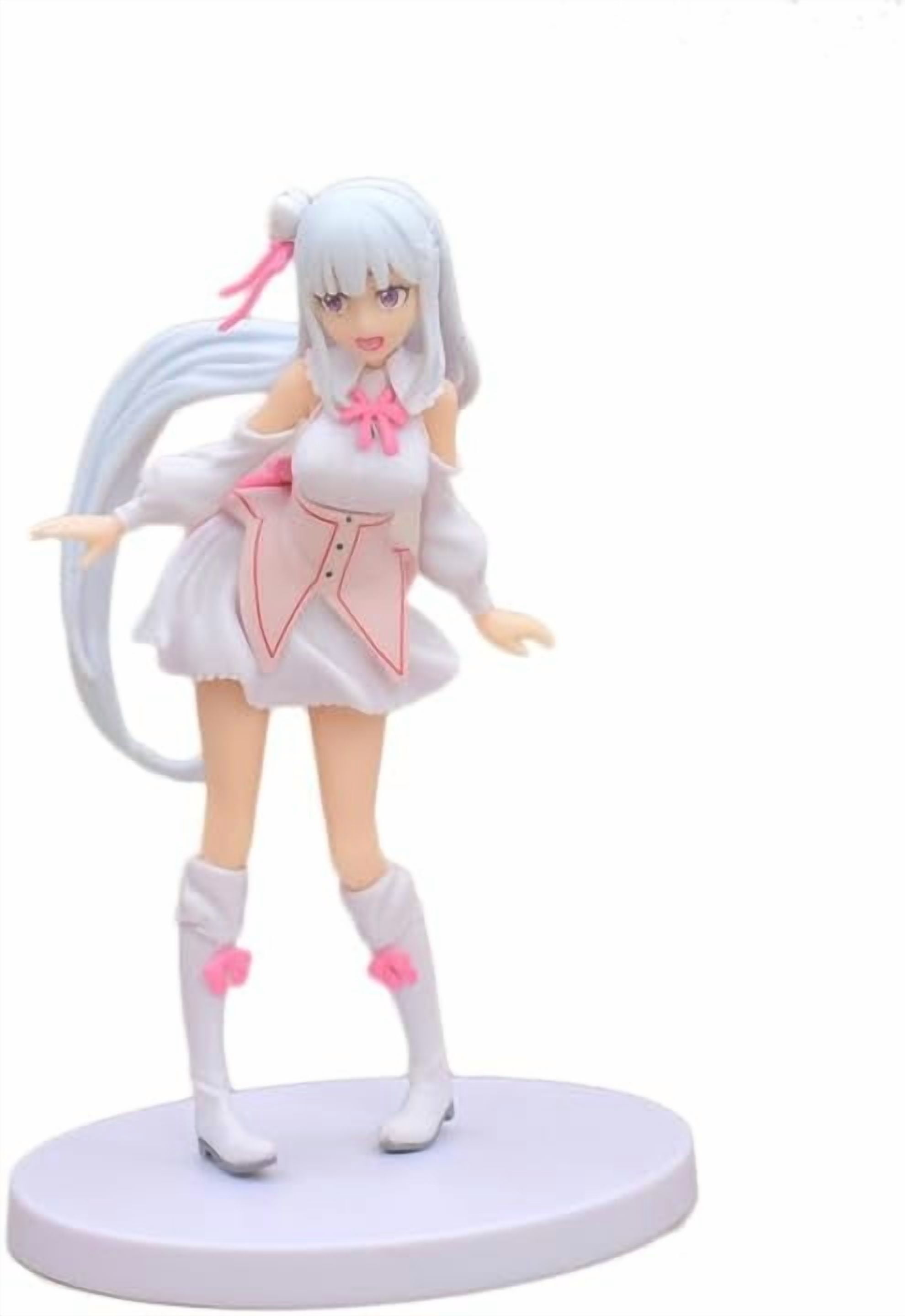 Newly Emiria Figure Standing Cute Emiria Anime Figure 16cm/6.3inch PVC Handmade Cartoon Manga Game Character Model Statue Collection Gifts