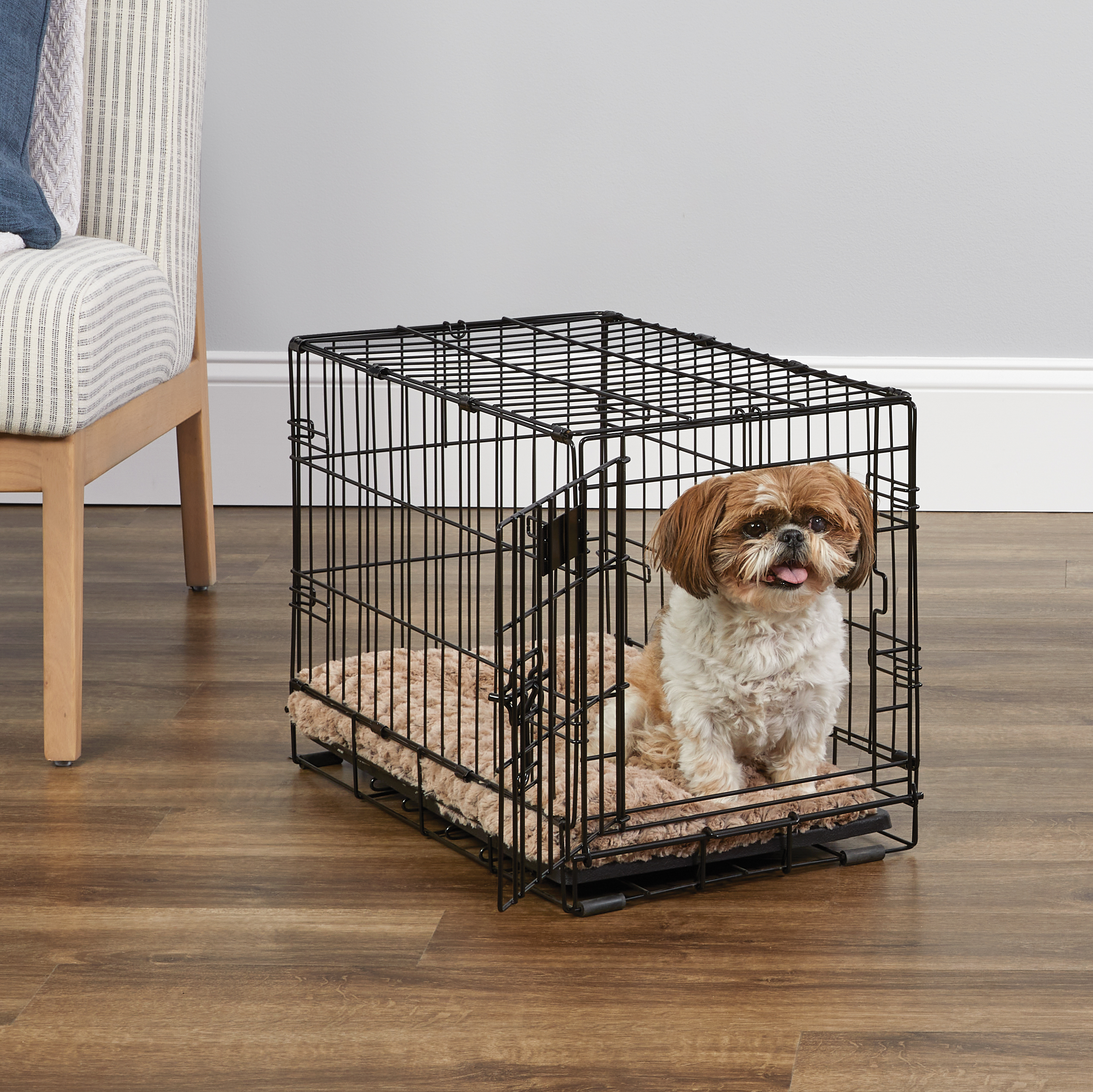 Newly Enhanced MidWest iCrate Extra Small Folding Metal Dog Crate - image 1 of 8