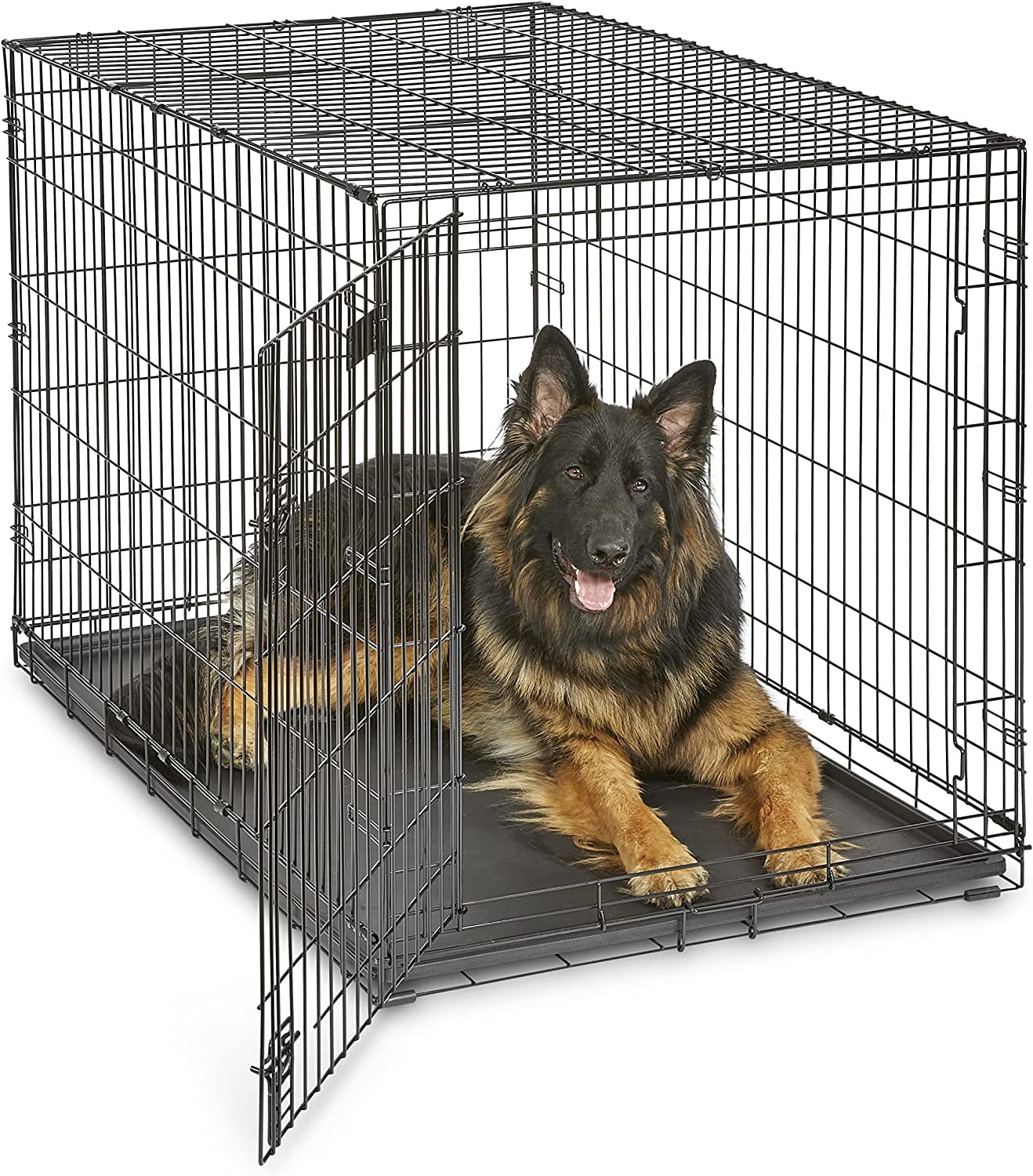 Illustration of Live Edge Dog Crate With Humidity Tracker
